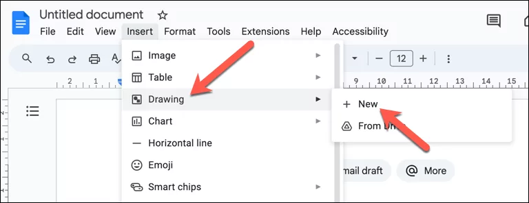 Cách lật hình ảnh trong Google Docs 2 Sử dụng Công cụ Vẽ Trong hình ảnh Google Docs