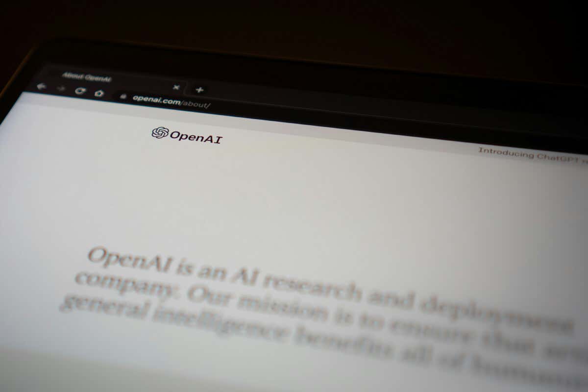 Cách tải tài liệu Word hoặc PDF lên ChatGPT 1 Một bức ảnh của trang web OpenAI