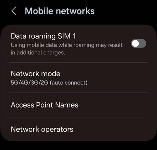 tại sao điện thoại của tôi không cho phép tôi thực hiện cuộc gọi-android-ott-5 bị nén - Mẹo công nghệ trực tuyến Thay đổi cài đặt, theo yêu cầu, trong menu chế độ mạng, Tên điểm truy cập và nhà điều hành mạng. - tại sao điện thoại của tôi không cho phép tôi thực hiện cuộc gọi-android-ott-5-nén