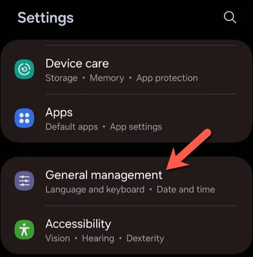tại sao điện thoại của tôi không cho phép tôi thực hiện cuộc gọi-android-ott-11 bị nén - Mẹo công nghệ trực tuyến trong Settings menu, nhấn vào Quản lý chung. - tại sao điện thoại của tôi không cho phép tôi thực hiện cuộc gọi-android-ott-11-nén
