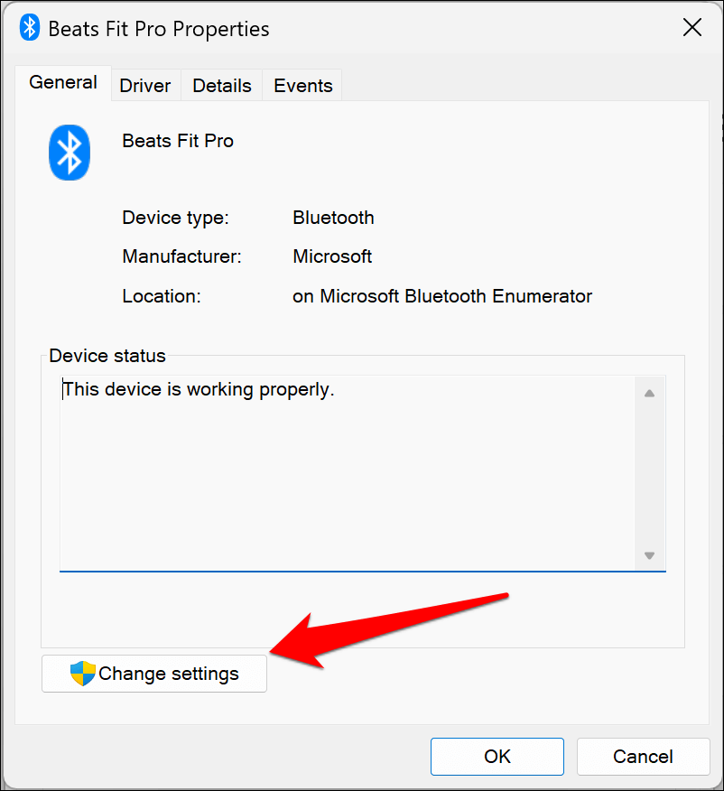 Cách khắc phục lỗi “Remove Failed” Bluetooth trong Windows 11 44 Các bước thay đổi cài đặt cho trình điều khiển thiết bị Bluetooth trong Windows