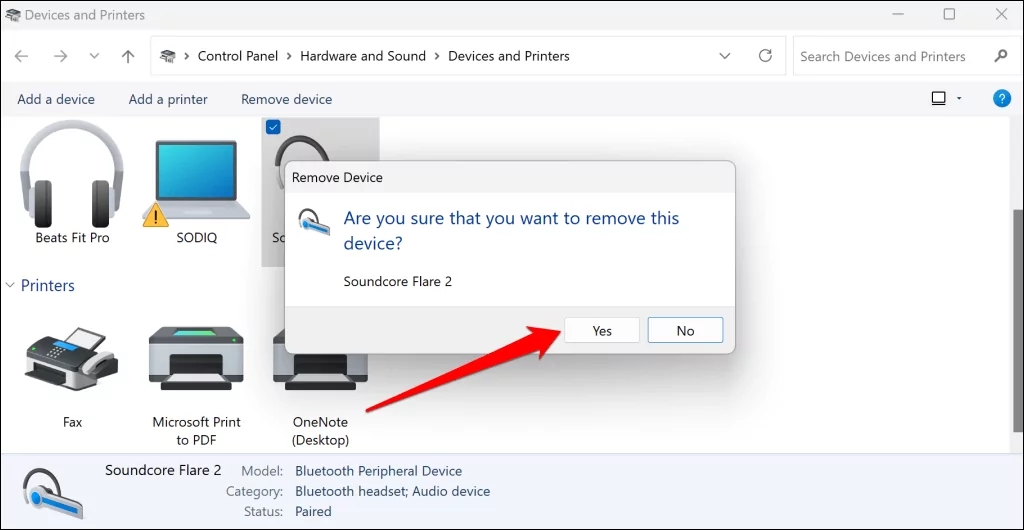 Cách khắc phục lỗi “Remove Failed” Bluetooth trong Windows 11 51 Cách khắc phục Bluetooth "Xóa không thành công" Lỗi trong Windows 11 ảnh 13