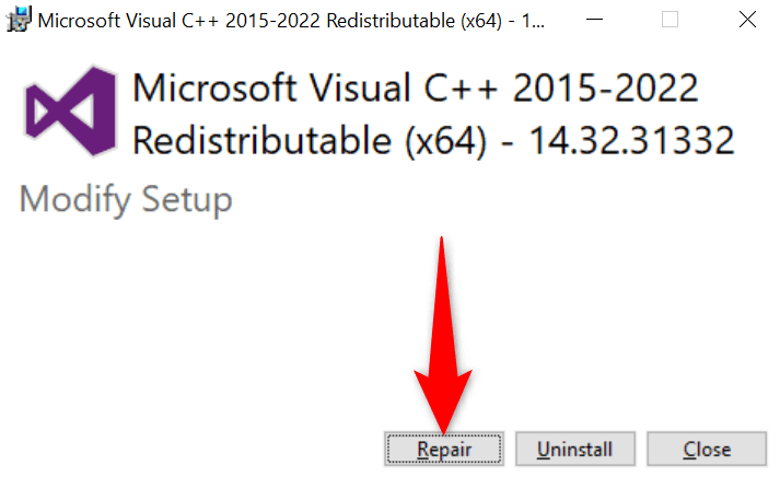 Cách khắc phục lỗi thời gian chạy Microsoft Visual C++ trên Windows 12 8 Cách Khắc Phục Lỗi Thời Gian Chạy Microsoft Visual C++ Trên Windows Hình 10
