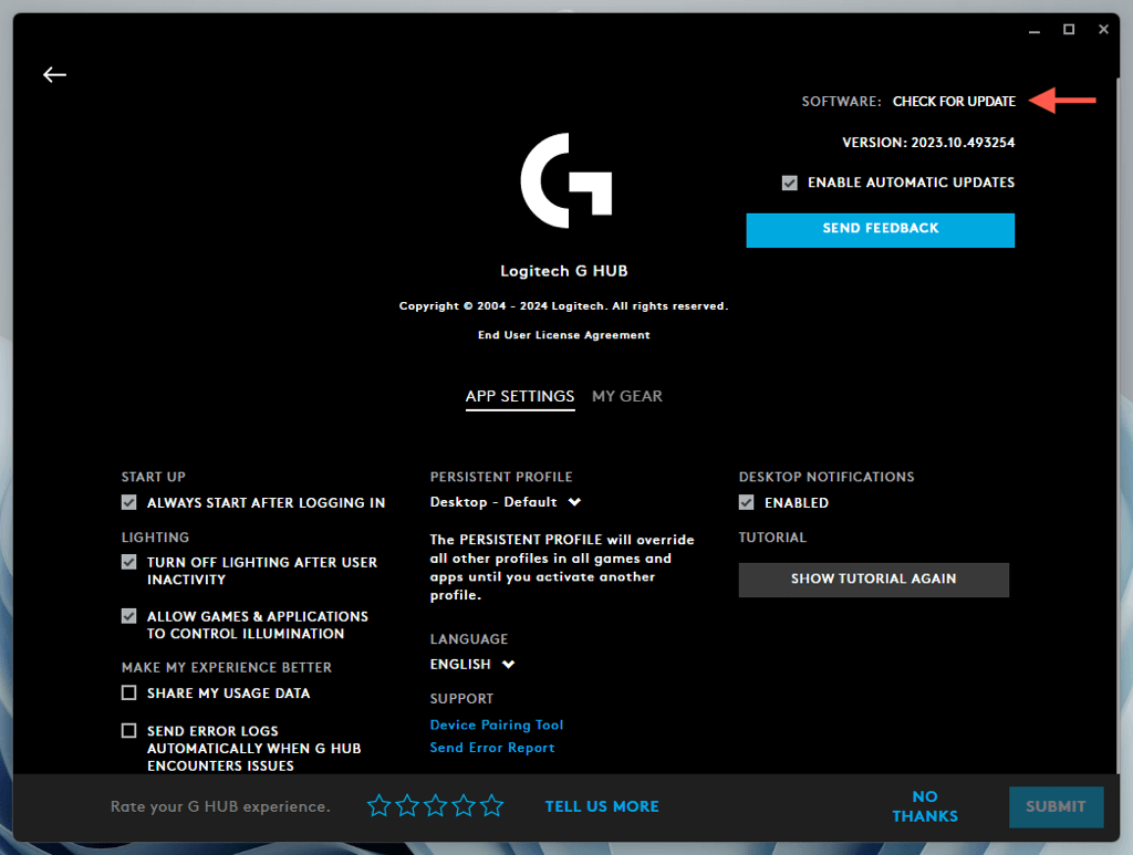 Logitech G HUB không mở trong Windows? Cách khắc phục 10 Logitech G HUB không mở trong Windows? 10 Cách khắc phục Hãy thử hình 8